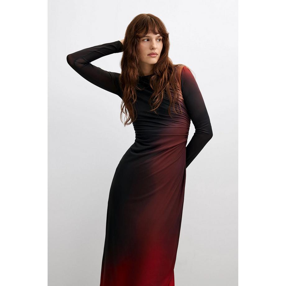 Desigual Ombre Langarmkleid  