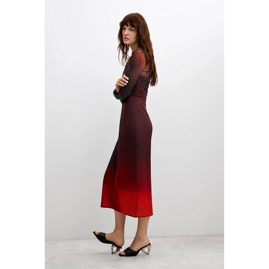 Desigual Ombre Langarmkleid  