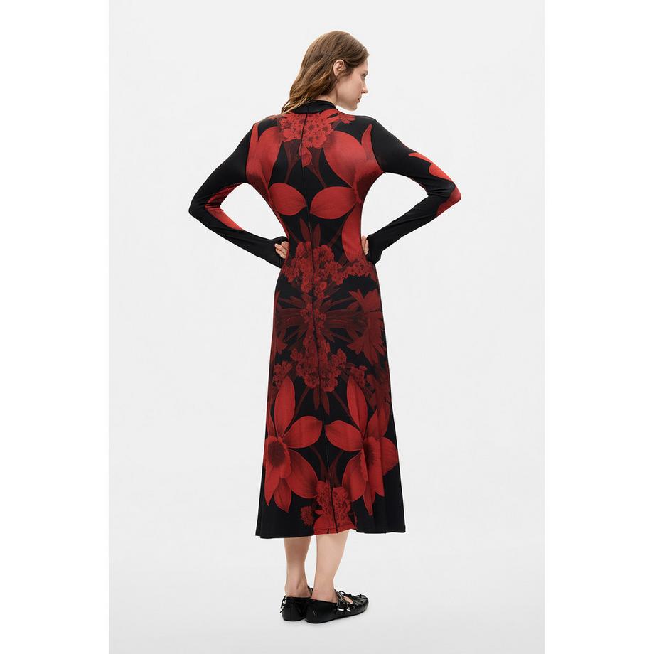 Desigual Blumenmuster Langarmkleid  