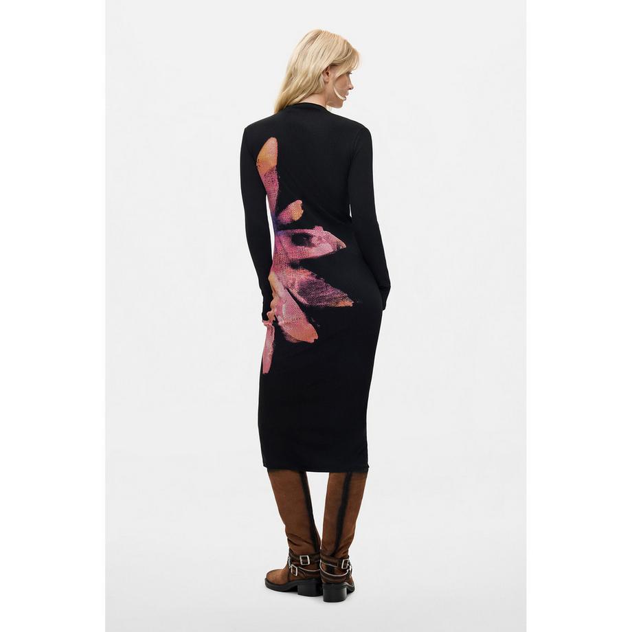 Desigual Robe en tricot à imprimé floral  