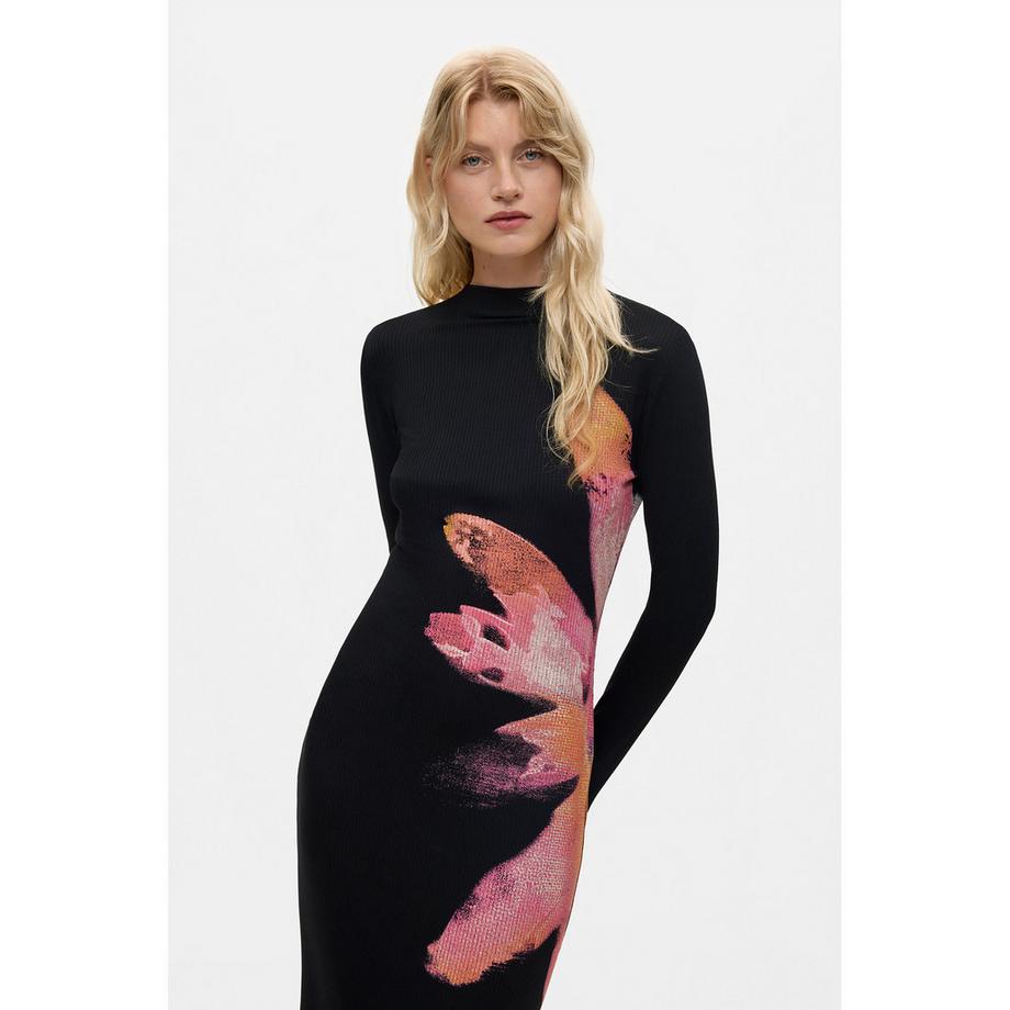 Desigual Robe en tricot à imprimé floral  