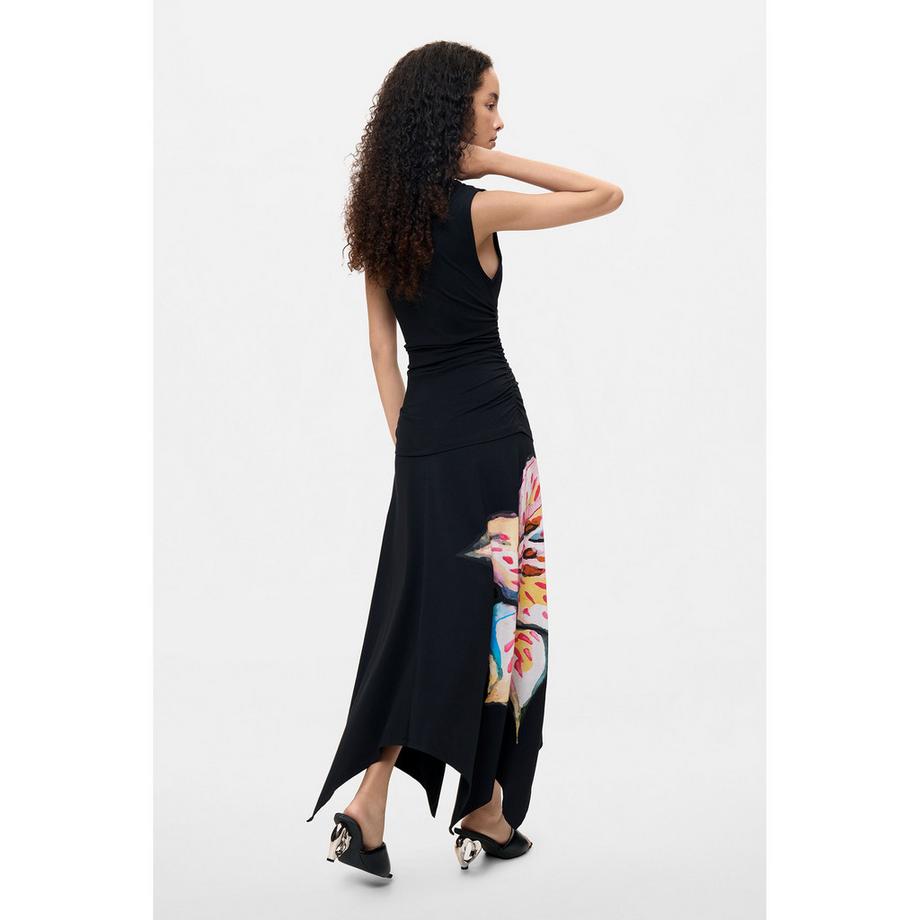 Desigual Robe à imprimé floral et ourlet asymétrique  
