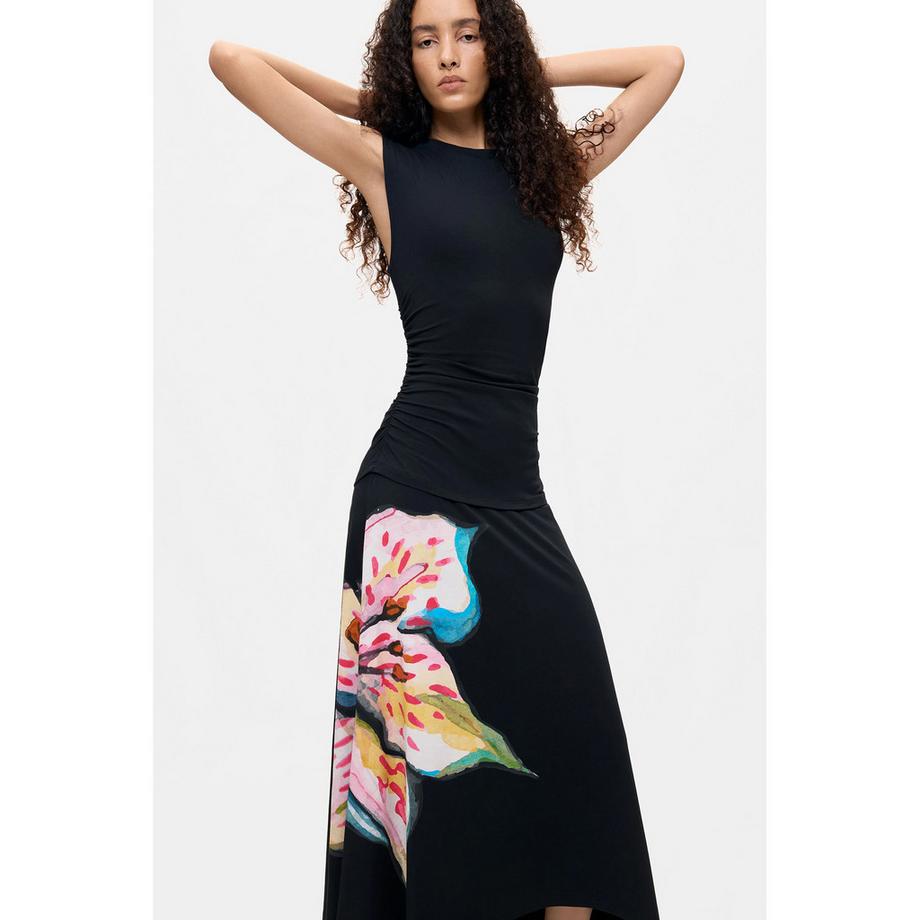 Desigual Robe à imprimé floral et ourlet asymétrique  