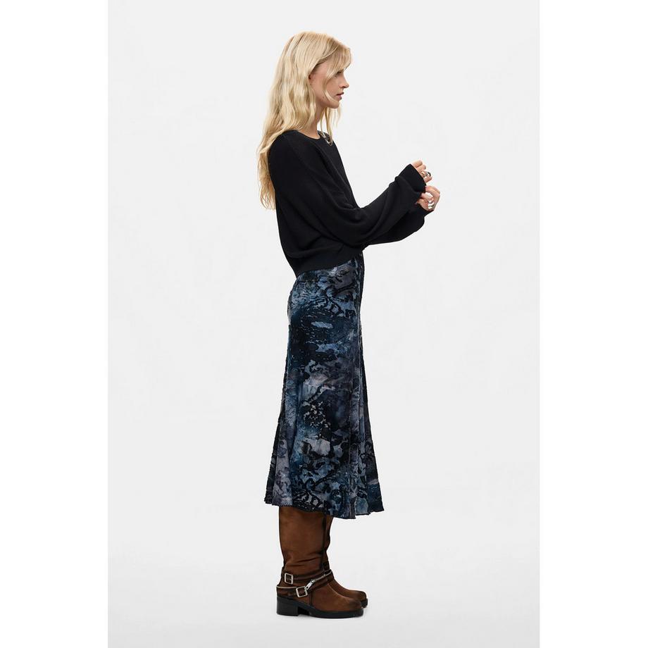 Desigual Blumenmuster Midi Rock  