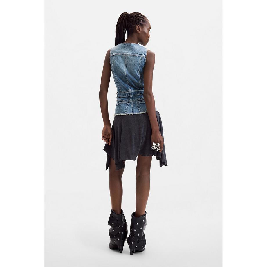 Desigual Abito Senza Maniche in Denim Jersey  