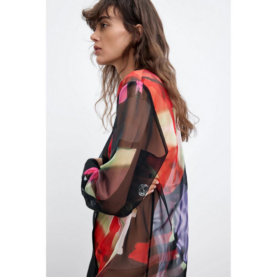 Desigual Robe à imprimé superposé  