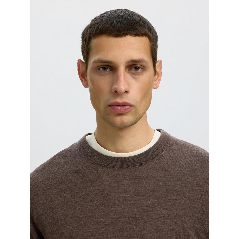 SELECTED SLHTray LS Strick Merino Pullover  