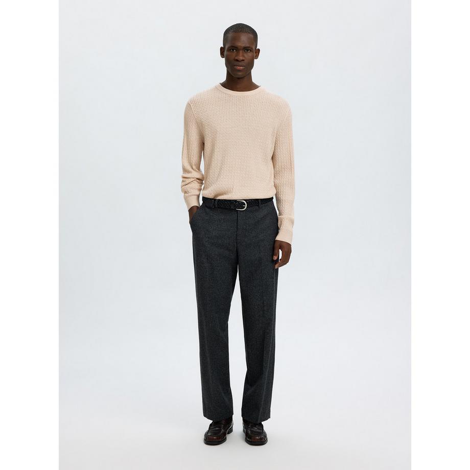 SELECTED Maglione a maglia intrecciata  
