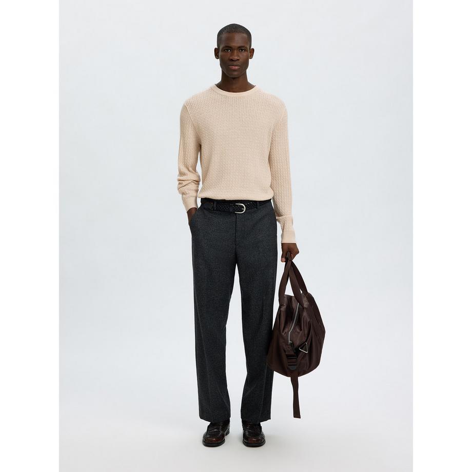 SELECTED Maglione a maglia intrecciata  