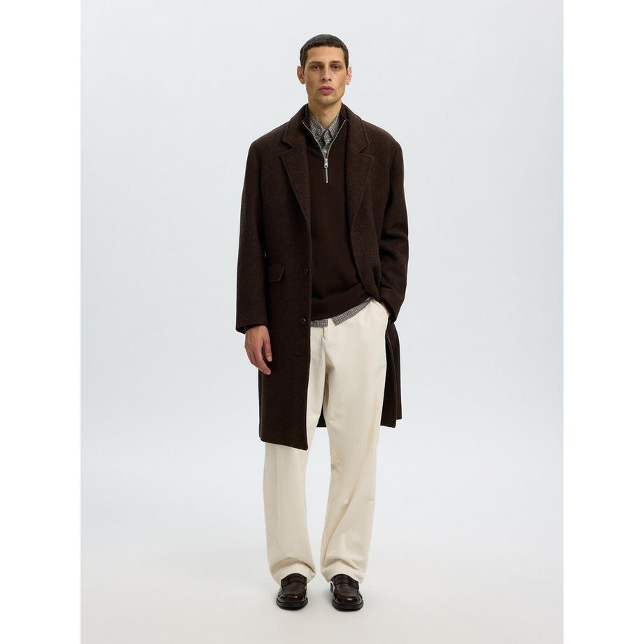 SELECTED Pullover con mezza cerniera  