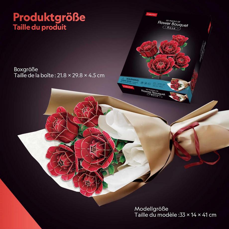 CubicFun  Puzzle 3D Bouquet de roses 312 pièces 