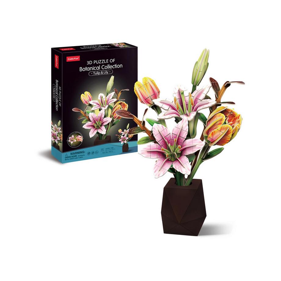 CubicFun  3D Puzzle Pot Tulipe et lys 103 pcs 