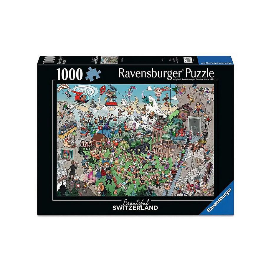 Puzzle Scena animata Svizzera, 1000 pezzi