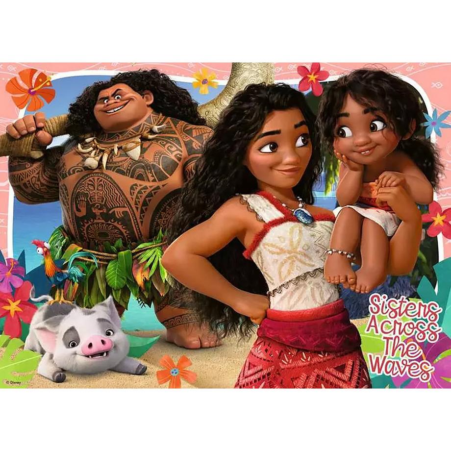 Ravensburger  Puzzle Disney Vaiana 2, 4 x 100 pezzi 