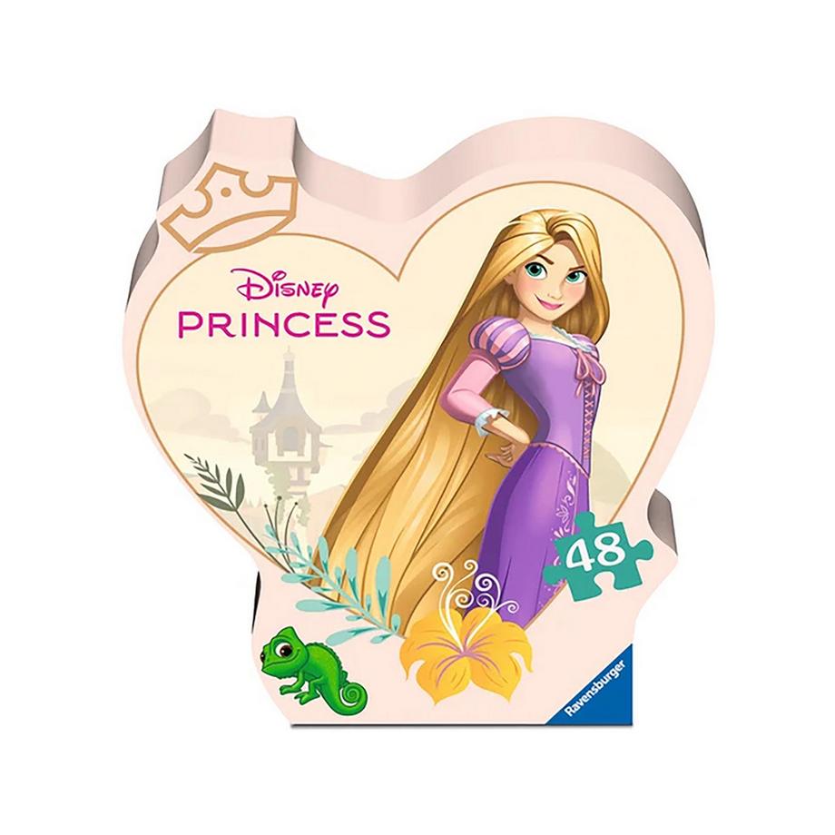 Puzzle Disney Raiponce en boîte silhouette, 48 pièces