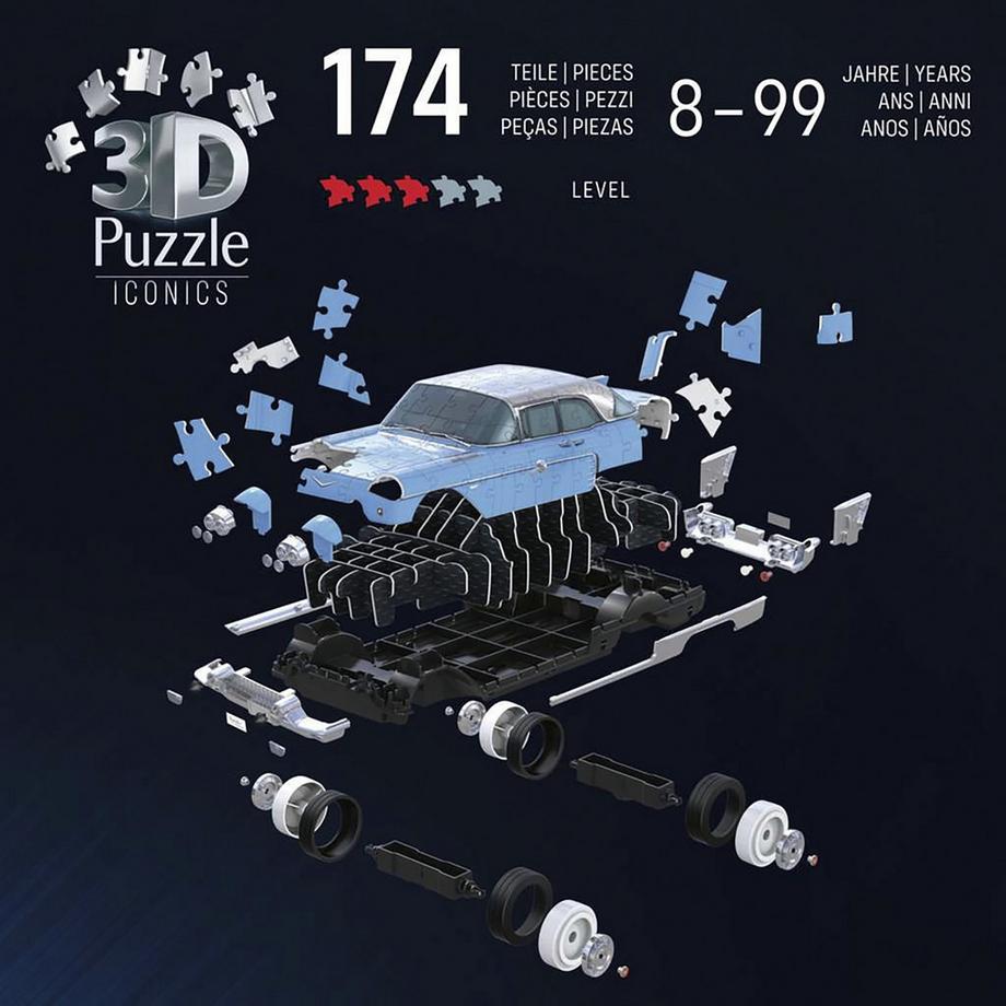 Ravensburger  Puzzle 3D Iconics: Cadillac Eldorado Brougham 