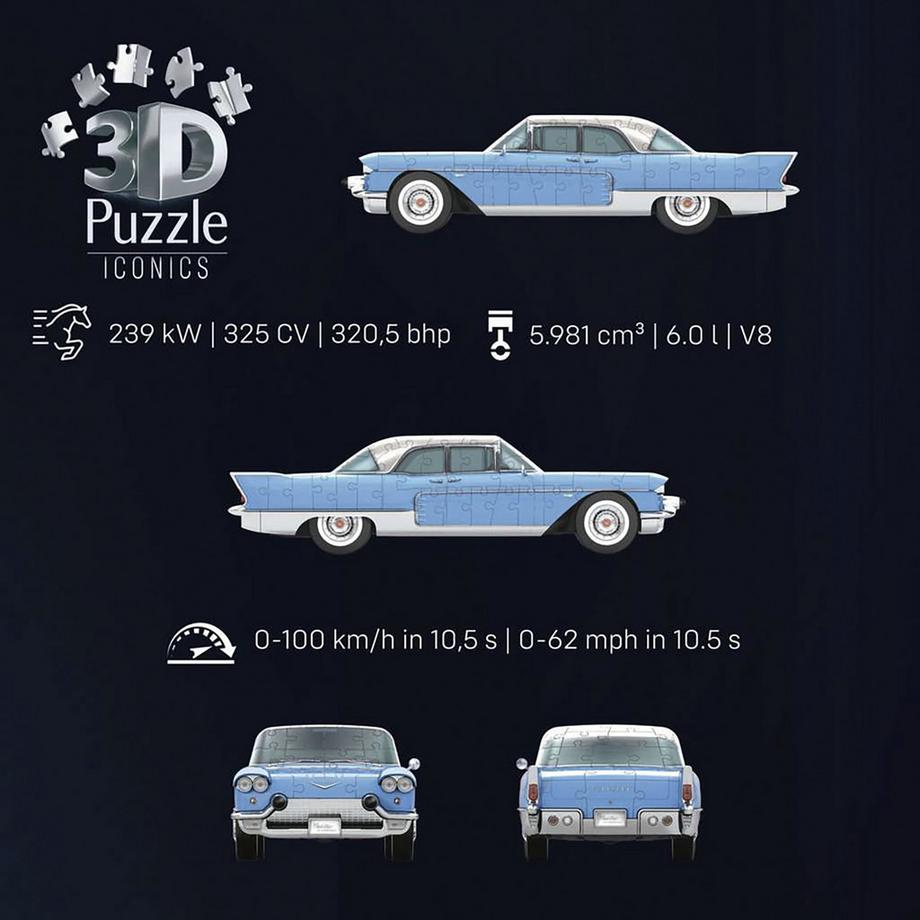 Ravensburger  Puzzle 3D Iconics: Cadillac Eldorado Brougham 