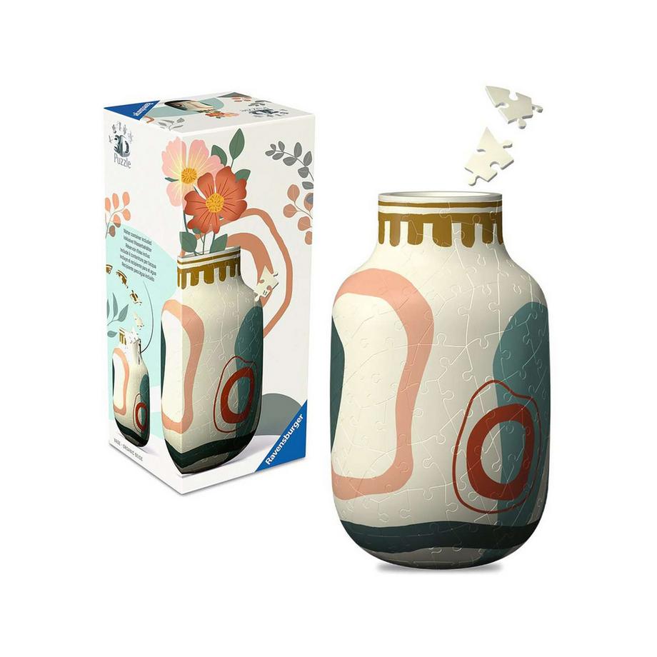 3D Puzzle Vaso Organic Beige Ravensburger, 162 pezzi