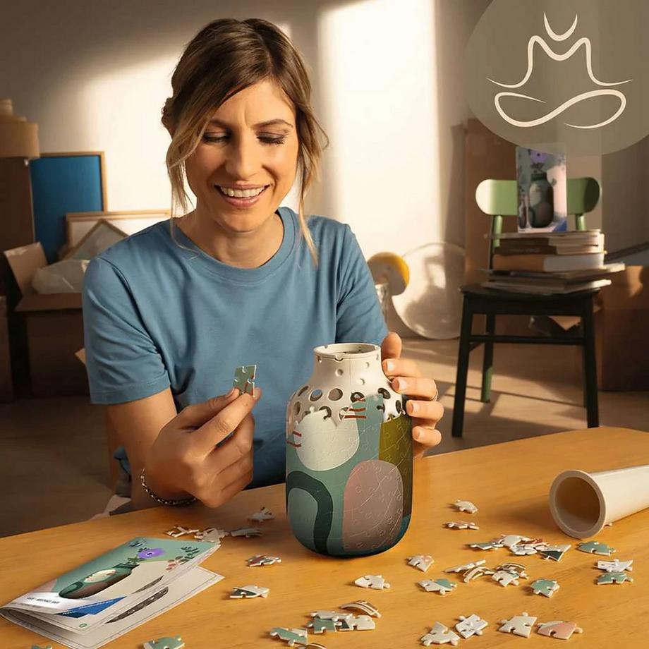 Ravensburger  Puzzle 3D Vaso Organic Sage, 162 pezzi 