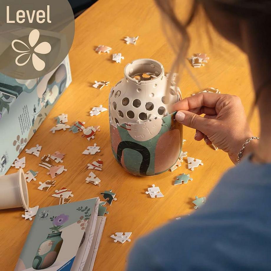 Ravensburger  Puzzle 3D Vaso Organic Sage, 162 pezzi 