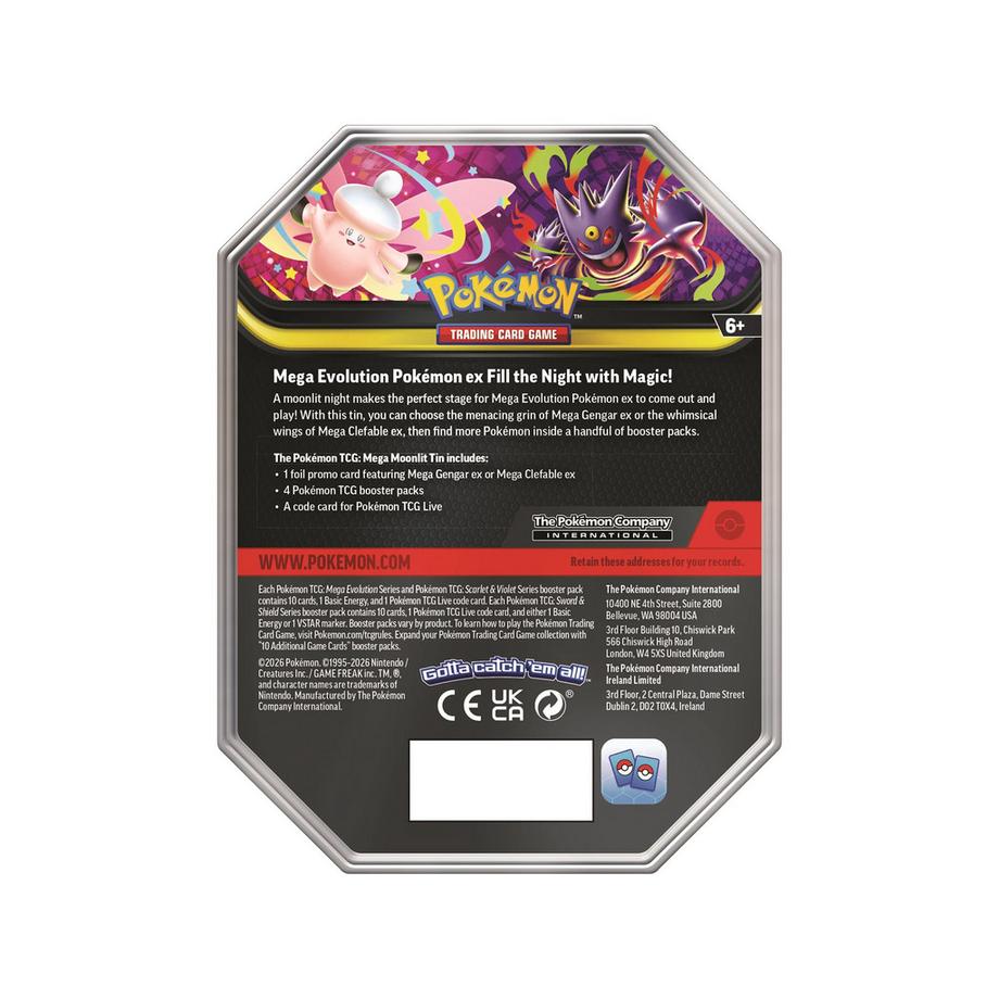 Pokémon  Pokémon Mega Moonlit' ex Tin 