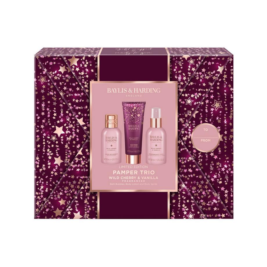 BAYLIS & HARDING  Wild Cherry & Vanilla Trio Geschenkset 