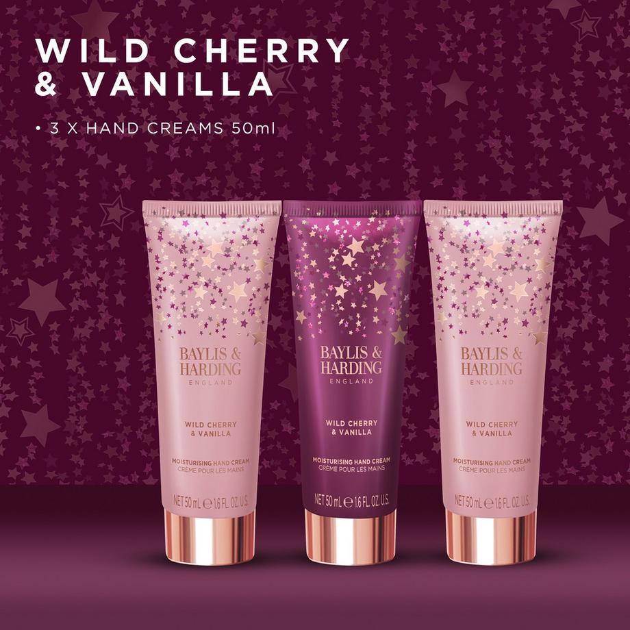 BAYLIS & HARDING  Wild Cherry & Vanilla Handpflege  Trio 