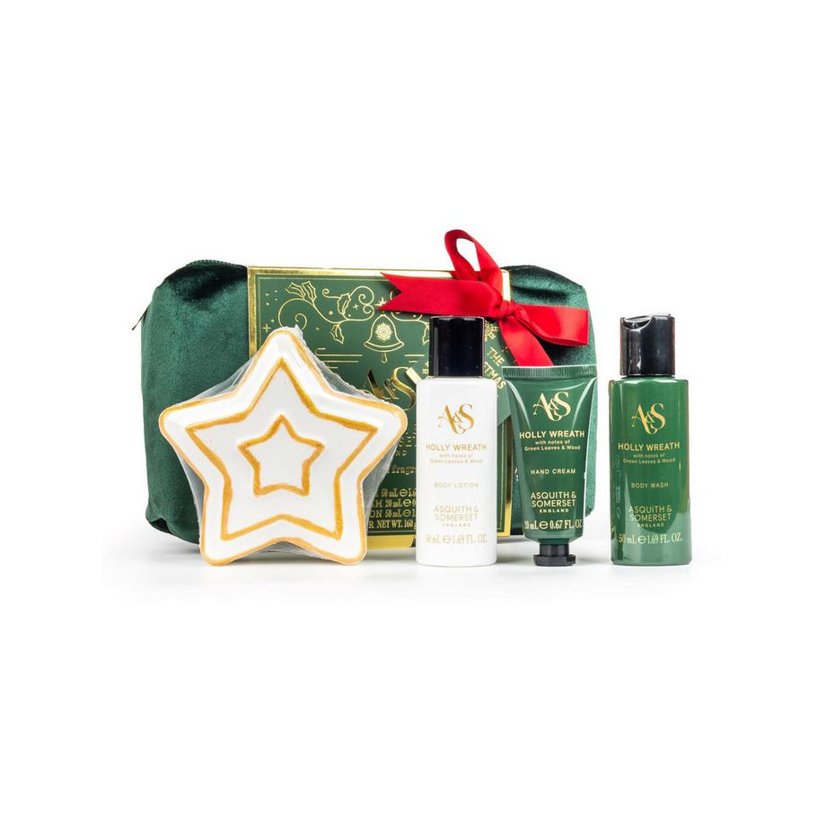 Coffret cadeau dans une trousse de toilette « Holly Wreath » 