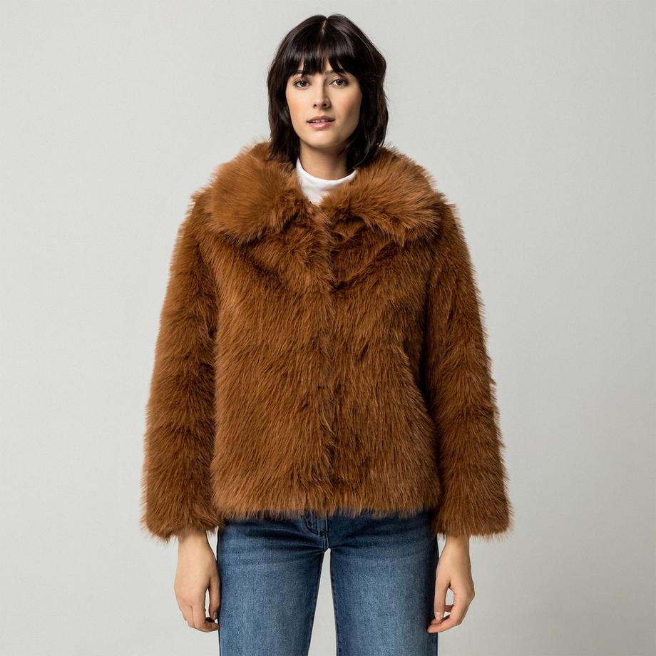 Veste en fausse fourrure