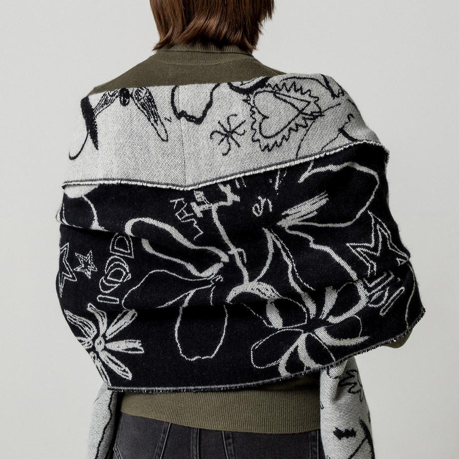 Desigual Echarpe à Motif Floral  