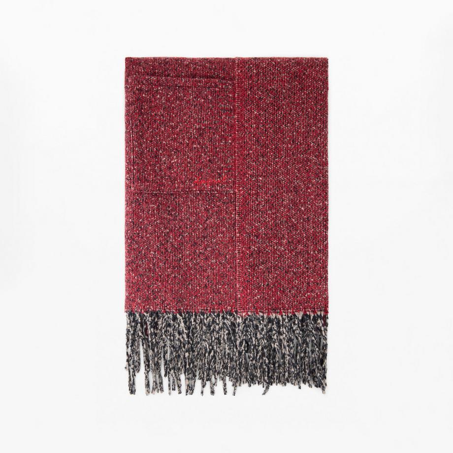 Desigual Echarpe rectangulaire avec bordure frangée  