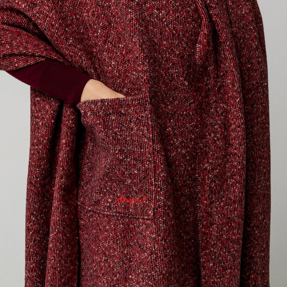 Desigual Sciarpa rettangolare con bordi frangiati  