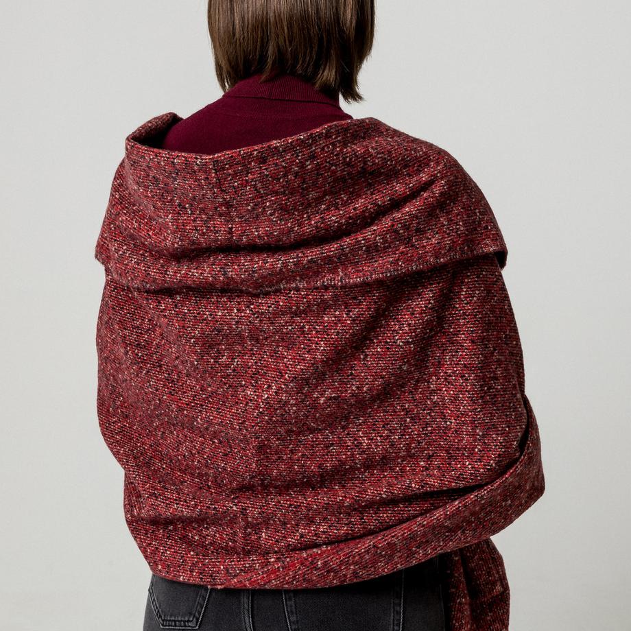 Desigual Sciarpa rettangolare con bordi frangiati  