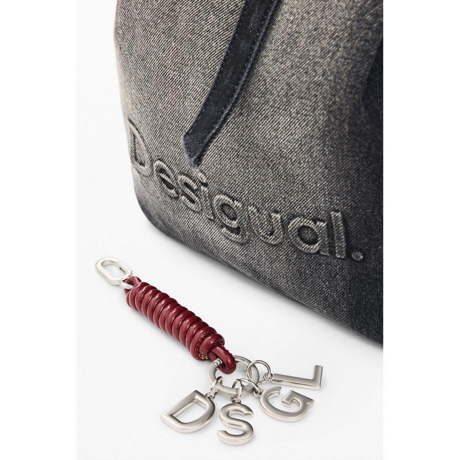 Desigual Sac à dos en jean avec cordon de serrage  