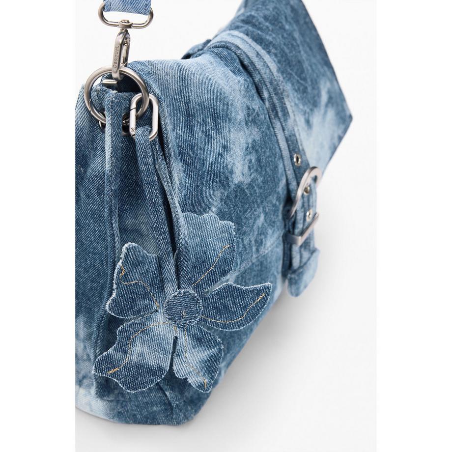 Desigual Denim Rucksack mit Klappenverschluss  