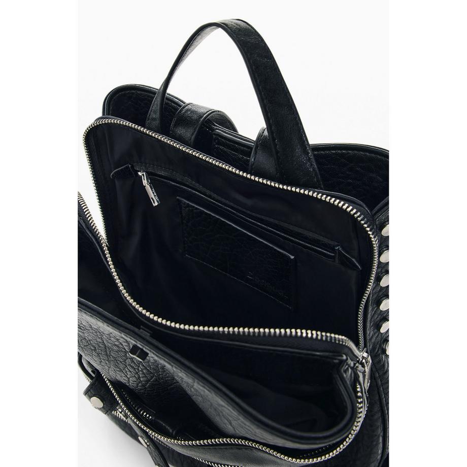 Desigual Zaino con zip e borchie  
