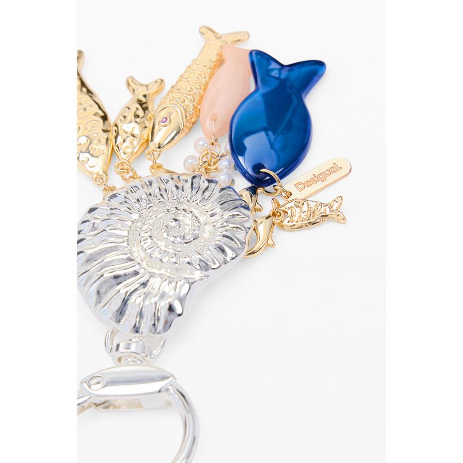 Desigual Charm mit Muschel und Fisch Anhängern  