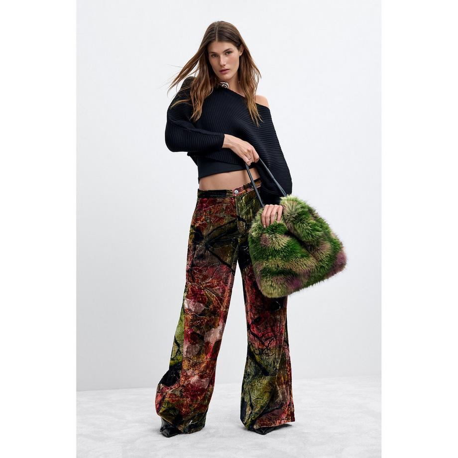 Desigual Faux Fur Shopper  