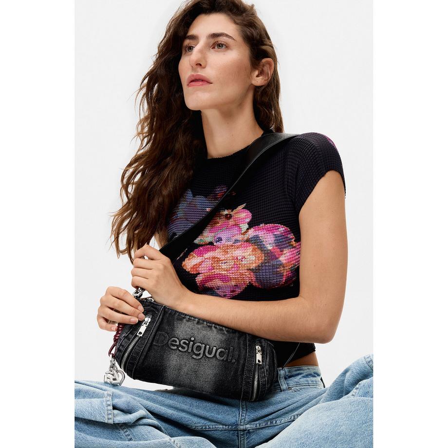 Desigual Denim Logo Schultertasche  