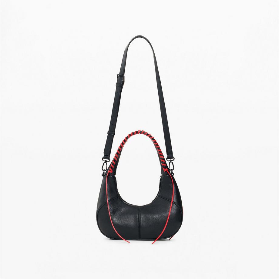 Desigual Mickey Mouse geprägte Hobo-Tasche mit roten Akzenten  