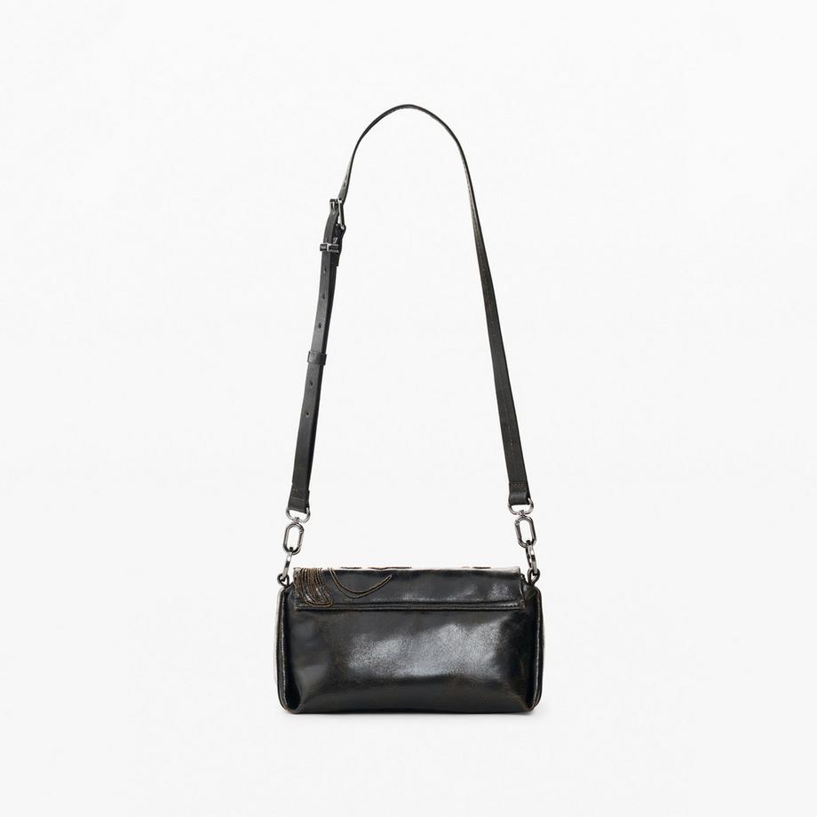 Desigual Blumenstickerei Schultertasche  