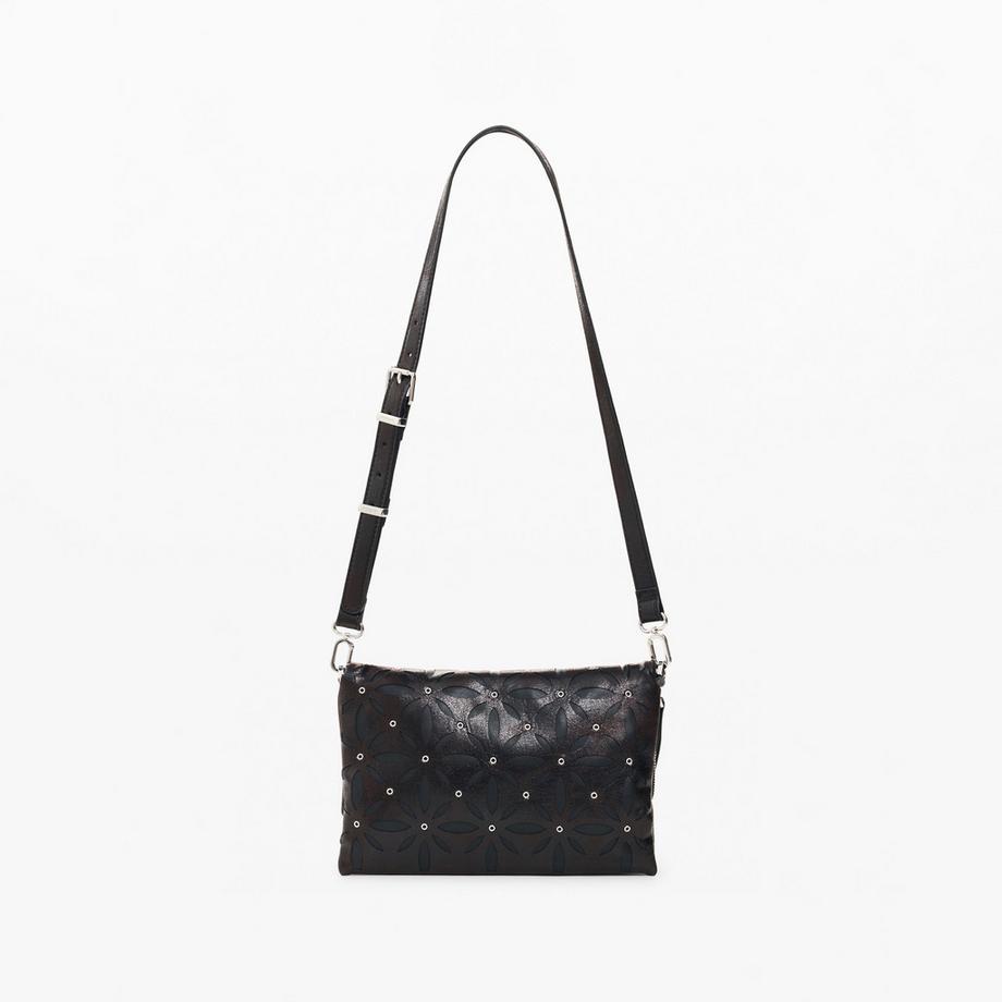 Desigual Blumenperforierte Schultertasche  