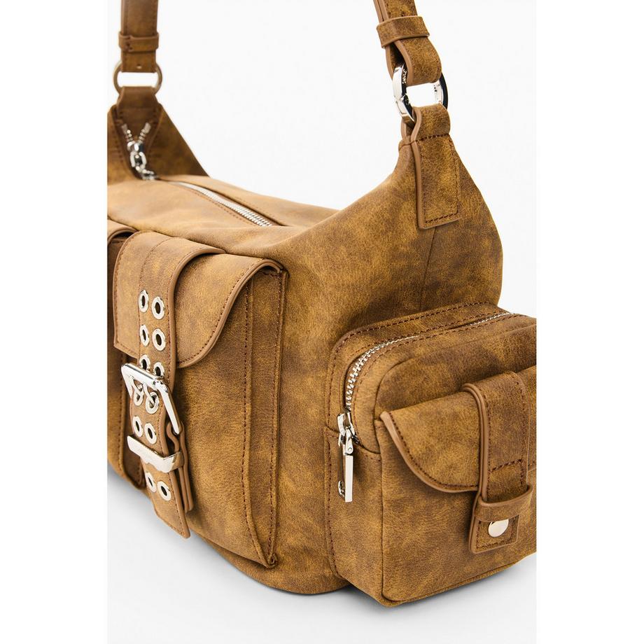 Desigual Sac à bandoulière utility avec détails boucles  