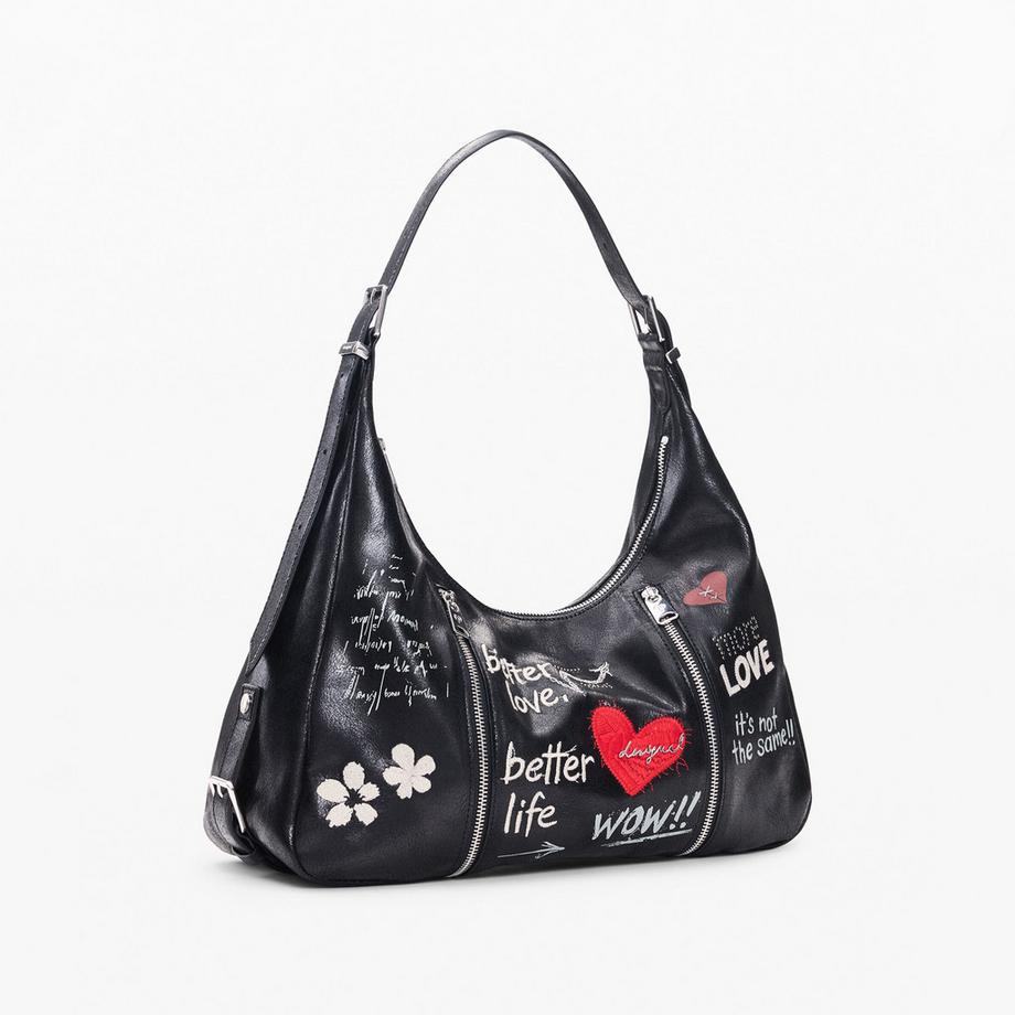 Desigual Graphic Print Schultertasche  