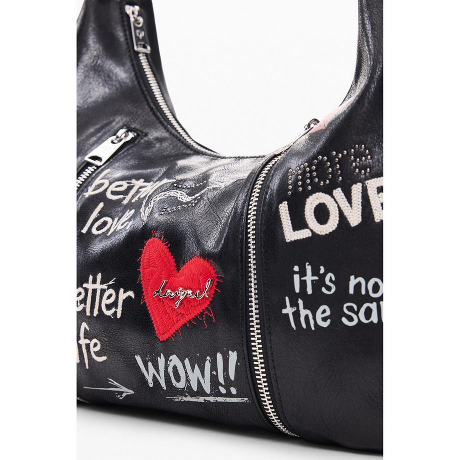 Desigual Graphic Print Schultertasche  