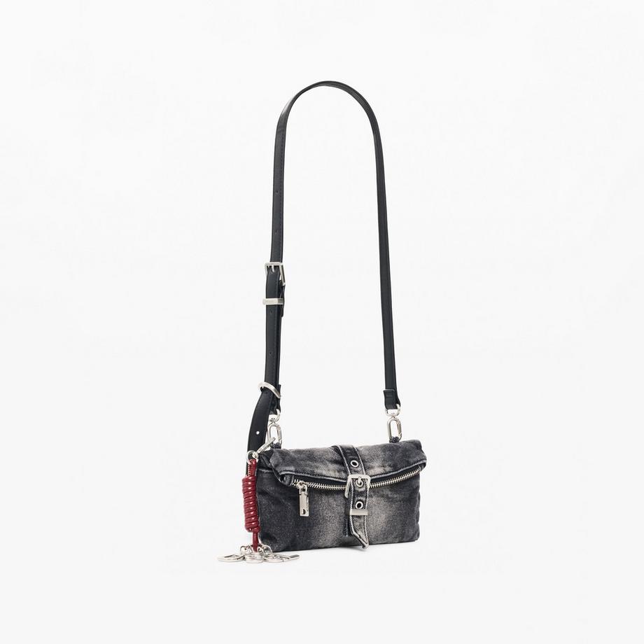 Desigual Denim Portemonnaie mit verstellbarem Riemen  