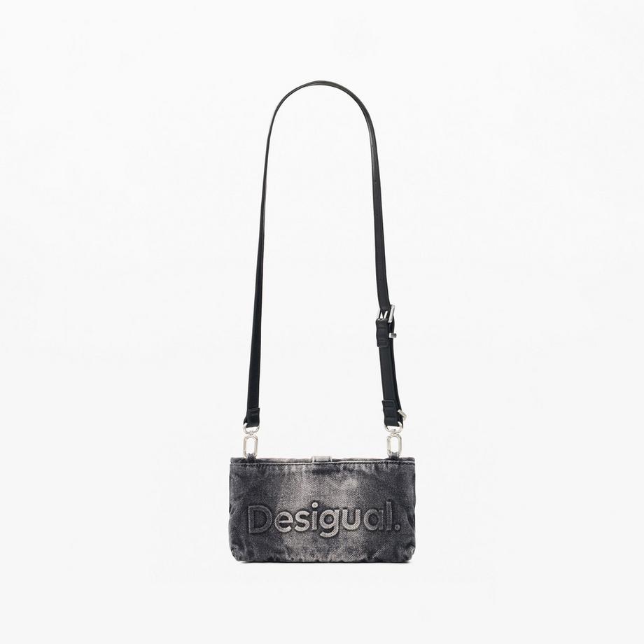 Desigual Denim Portemonnaie mit verstellbarem Riemen  