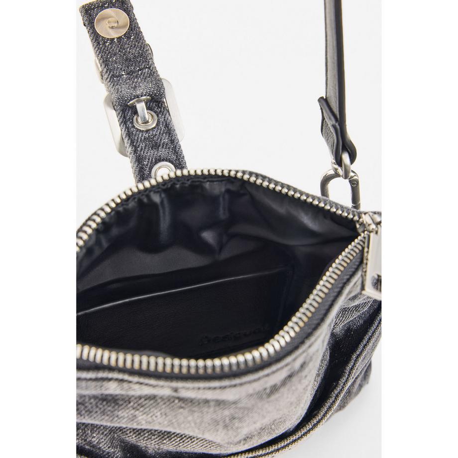 Desigual Denim Portemonnaie mit verstellbarem Riemen  