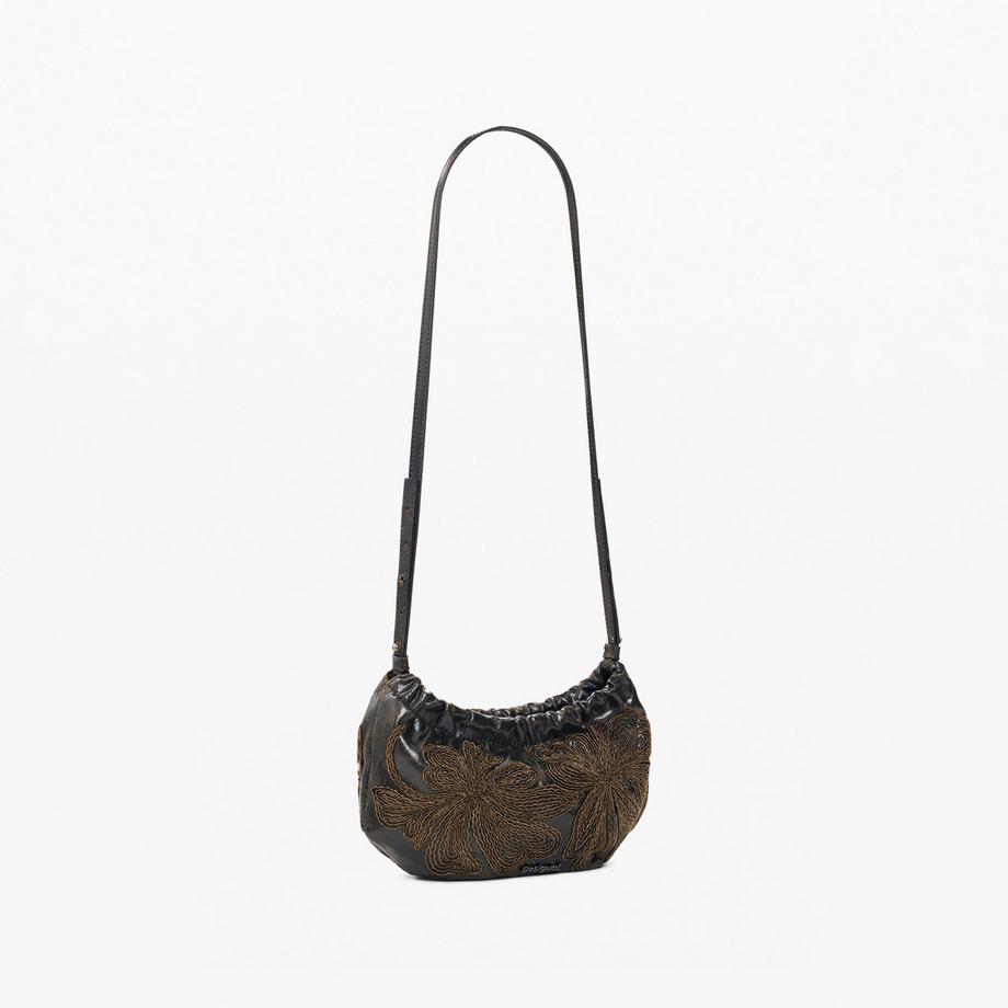Desigual Sac bandoulière brodé floral  