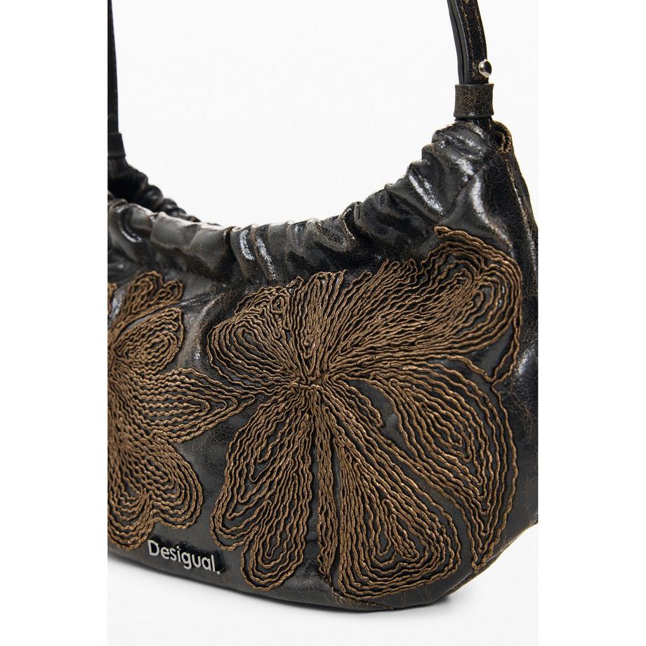 Desigual Sac bandoulière brodé floral  